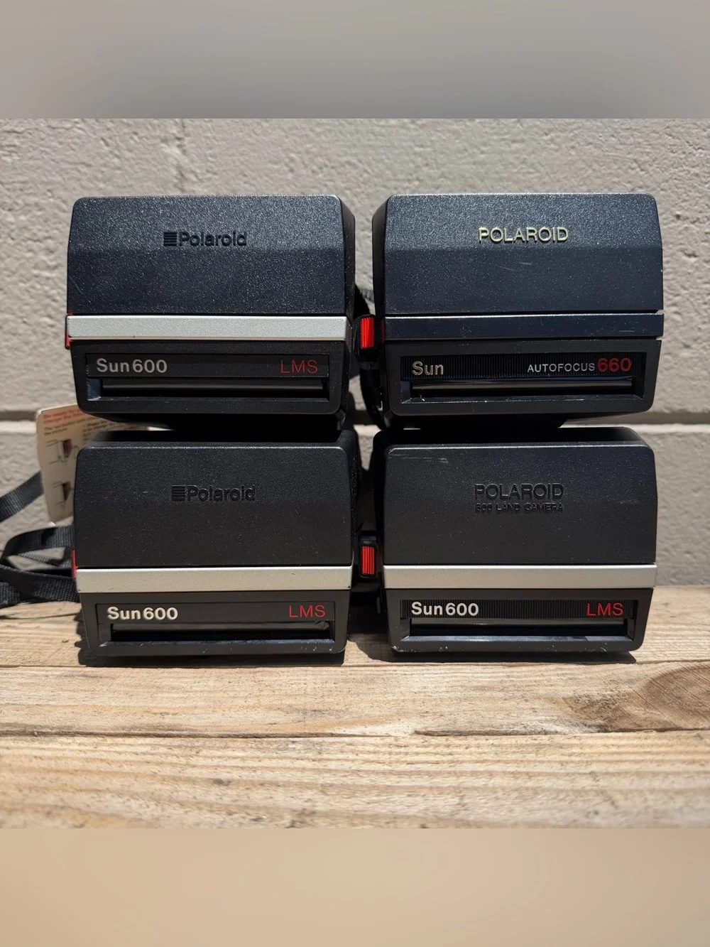 Vintage Polaroid 600 Instant Cameras - Bundle of 4